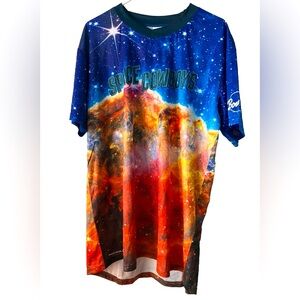 Sugarland Texas Space Cowboys NASA Galaxy Theme Double Sided, #23, XL, Brand NEW